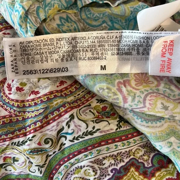 RARE NWT Zara Home Beach Collection Paisley Lounge Pajama Pants - M